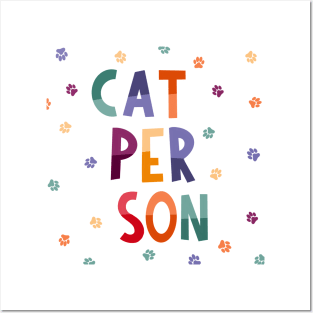Cat person Posters and Art